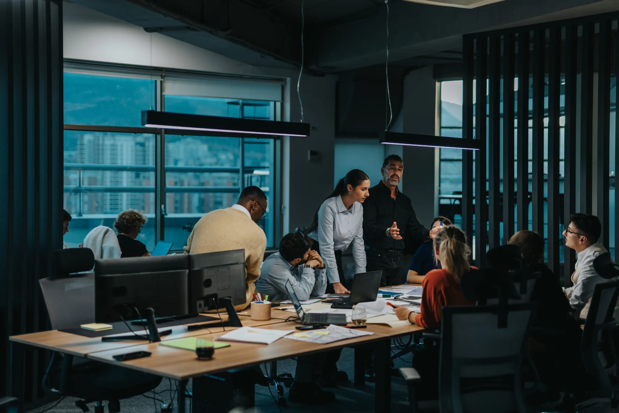 Equipe Techlead em reunião de trabalho